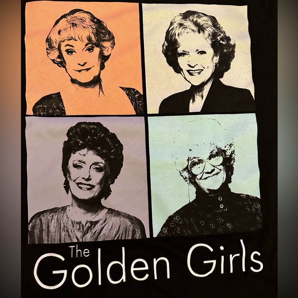 Golden Girls XL black T-shirt new with tags​